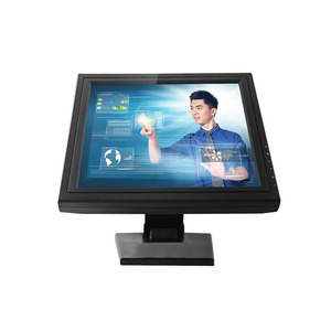 Monitor táctil de cajero de escritorio de 15 pulgadas Pantalla multitáctil PCAP de 10 puntos Resolución de 1024x768 - Product Image 1
