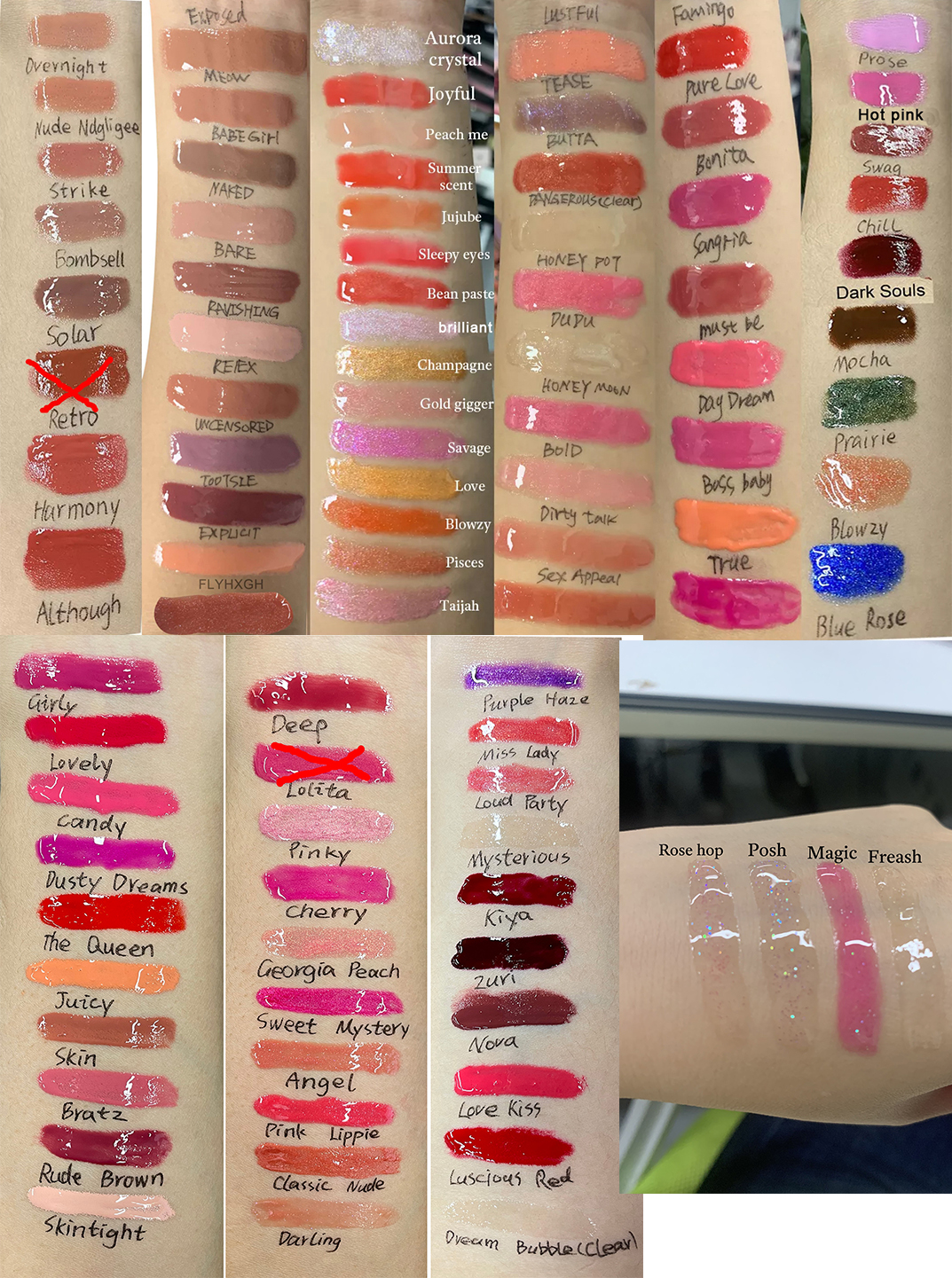 Nuances de gloss