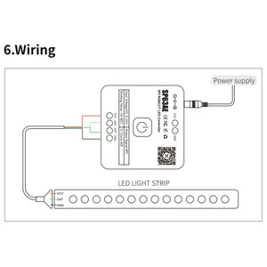 SP63AE SPI пятиканальный RGBCCT 300 пиксельный волшебный светодиодный контроллер Music Magic двухцветный температурный контроллер для светодиодной ленты - Product Image 5