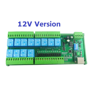 Ethernet RS485 relè TCP/IP UART modulo Controller di rete 12CH DC 12V 24V Modbus RTU scheda interruttore per motore PLC PTZ - Product Image 5