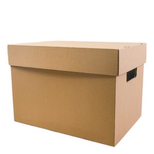 Caja de archivo impresa personalizada OEM Caja de envío Kraft Caja de almacenamiento de papel con tapa - Product Image 1