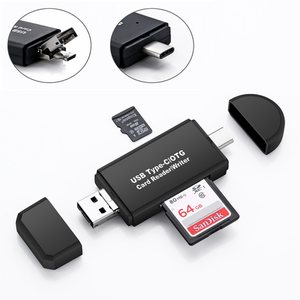USB C Adattatore Lettore di Schede di Memoria USB 3.0 TF di Sostegno, SD per Mac, Windows, Linux, telefono, PC, Computer Portatile - Product Image 3