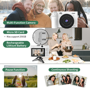 4K Vlogging Digital <strong>Camera</strong> 18X Zoom Dual Front Rear Cameras for Selfie Landscape - Product Image 6