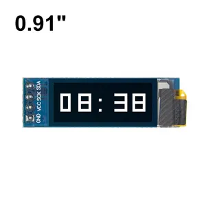 Modulo OLED da 0.91 pollici 0.91 "bianco blu 128x32 LCD LED Display 0.91" IIC comunicare per Arduino