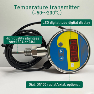 High Accuracy <strong>Digital</strong> <strong>Temperature</strong> Transmitter with PT100 <strong>Sensor</strong> 4-LED Display Industrial Thermometer <strong>Temperature</strong> Controller - Product Image 6