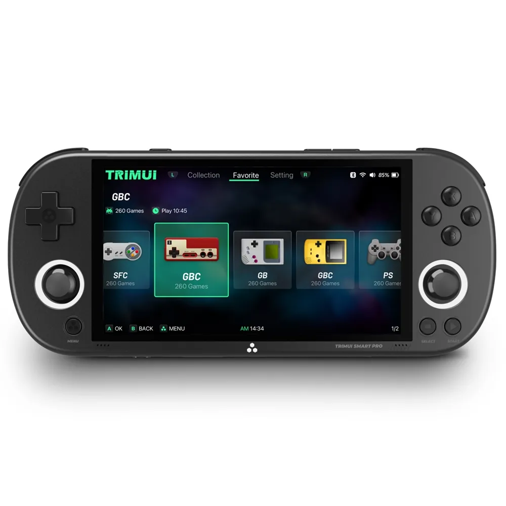 Neue tragbare 4,96 Zoll TRIMUI Smart Pro Retro Handheld-Spiele konsole Open Source System Videospiel Player Kinder Kinder Geschenke