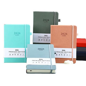 A5 PU Hard Cover <strong>Notebook</strong> Elastic Band Pen Holder Waist Seal <strong>Index</strong> Schedule Planner Journal Enterprise Customization - Product Image 1