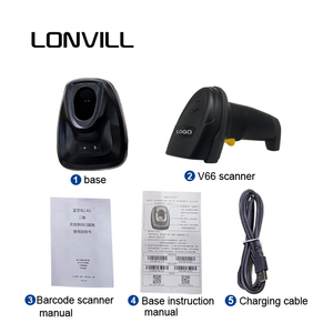 Wholesale BT USB Handheld Barcode <strong>Scanner</strong> Wireless 2.4Ghz <strong>Data</strong> <strong>matrix</strong> <strong>Code</strong> <strong>Scanner</strong> with Charging Stand - Product Image 5
