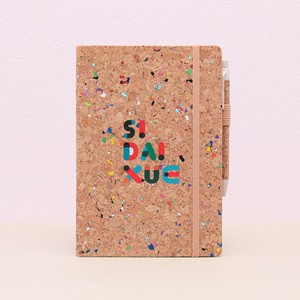 A5 Journal cartonato personalizzato stampato Notebook con anello a penna e fascia elastica - Product Image 5