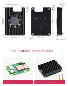 Hot Raspberry PI CM4 Módulo de computación Disipador de calor Módulo de computadora 4 Ventilador térmico Módulo de disipador de calor - Product Image 6