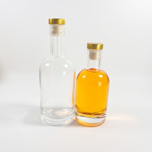 100ml 250ml Recyclable Transparent <strong>Cylindrical</strong> Sample <strong>Wine</strong> <strong>Bottle</strong> Glass Vodka Shaped Glass Storage <strong>Bottles</strong> with Wooden Stopper - Product Image 3