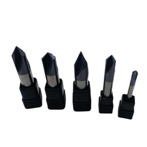 Karbür freze aracı 90 derece pah frezeler CNC 3 flüt freze kesicisi sol ve sağ rotasyon pah aracı - Product Image 6