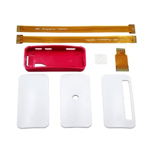 EParthub Original gehäuse für Raspberry Pi ZERO W staub dicht & rot und weiß, kompatibel mit Raspberry Pi Mit 2 Kamera kabeln - Product Image 2