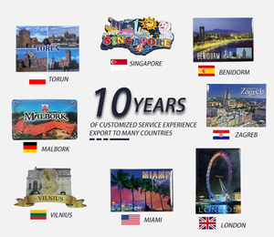 Разноцветные сувениры Upinstar Abu Dhabi Saudi Arabia Muslim Makkah Tower, рекламный Национальный день, подарок, металлические магниты на холодильник - Product Image 6