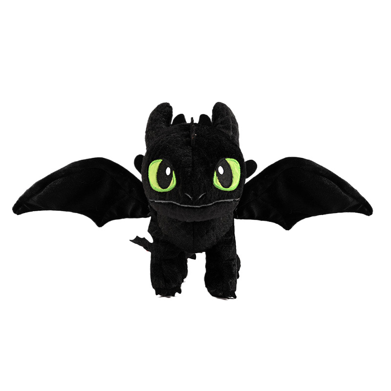 Poupée en peluche cool Night Fury de 19 cm