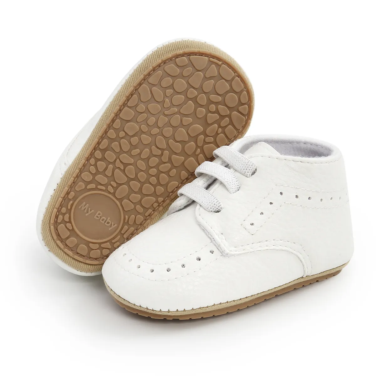 Scarpe da passeggio superiori in pelle di nuovo arrivo scarpe eleganti da bambino in gomma Oxford soffice scarpe Casual per bambini