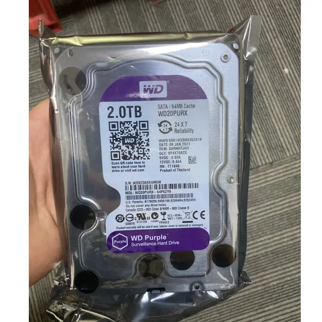 cheap 3.5 inch purple SATA in stock 500GB 1tb 2tb 3tb 4tb 6tb 8tb hard disk refurbished hdd for surveillance desktop laptop
