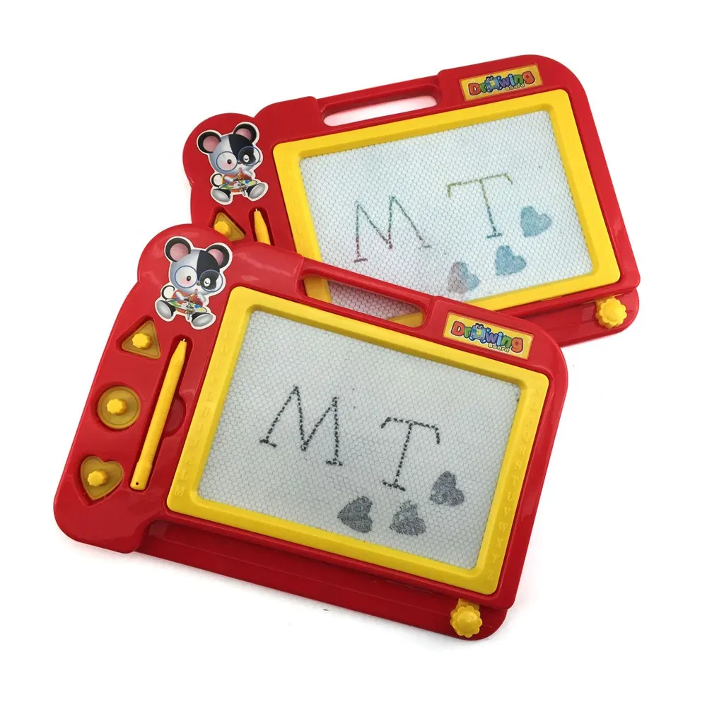 Tablero de dibujo magnético para niños, juguete educativo EN71, fabricante de juguetes, Color Rojo