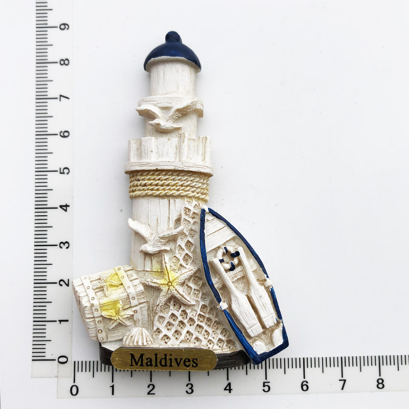 Bateau phare coloré