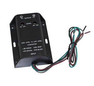 DC Car Audio RCA Speaker Convertidor de salida de línea de nivel alto a bajo con cable convertidor de audio de alto a bajo - Product Image 2