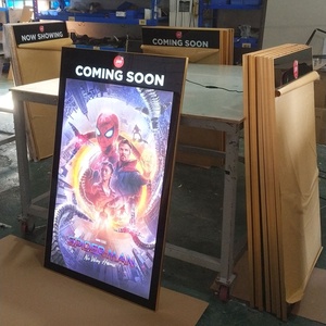 アルミフレームLEDシネマ映画館磁気スリムライトボックスメニューボードポスターフレーム27x40が間もなく登場