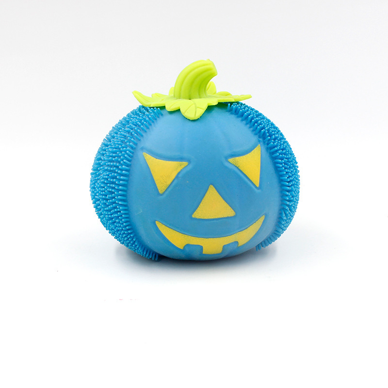 Blue pumpkin head