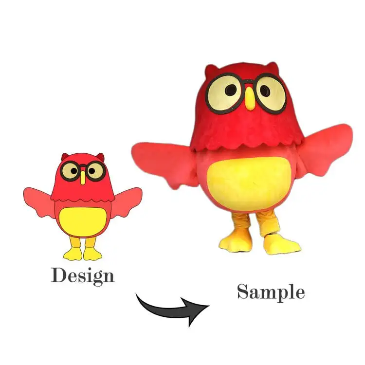 Eva mousse peluche hibou mascotte personnalisé mascotte tête Costume personnage de dessin animé