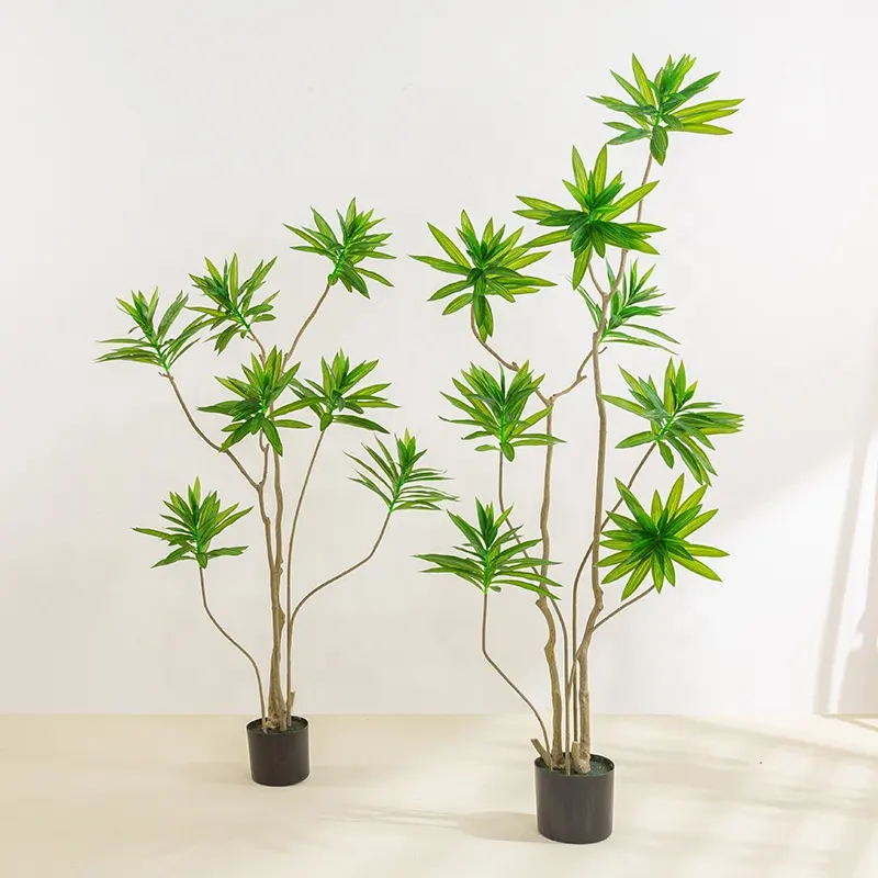 H-520 Artificial green plant lily bamboo ground plant potted indoor living room decoration tree bonsai wedding support