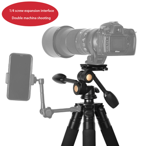 Q686 86 "Chiều Cao Nhiệt Kế Chủ Nhôm Tripod Ánh Sáng Đứng Video Máy Ảnh Chủ Cháy Di Chuyển Hỗ Trợ Chuyên Nghiệp Tripod - Product Image 4