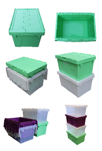 JOIN-contenedor de plástico plegable, cajas apilables de transporte, caja de plástico multiusos, a la venta - Product Image 5