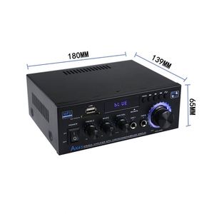 AK45 80w家用数字放大器音频低音音频功率BT放大器Hifi调频音乐低音炮扬声器USB标清麦克风输入 - Product Image 4