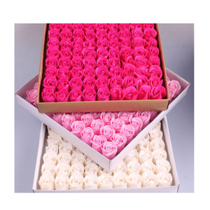 Factory Direct Sell Savon Roses Fleur En Tete Rose Savon for Decoration