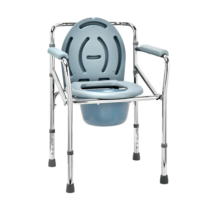 Venda Confortável Cadeira Commode Cadeira Dobrável Do Toalete Portátil Com