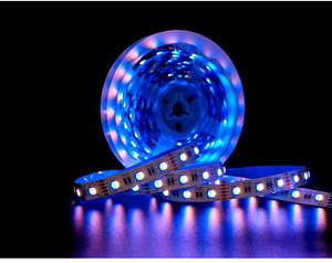 5050 RGBW DC12V/DC24V 1m 84LEDs High <strong>CRI</strong> <strong>90</strong> Cuttable 4-in-1 <strong>LED</strong> Strip Light 12V Input with 12mm Width 12W/M Easy to Cut <strong>LED</strong> Tape - Product Image 4
