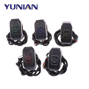22mm 7/<strong>8</strong>&quot; Motorcycle Handlebar Switch Button for Electric Star Kill Waterproof Control Switch Button <strong>with</strong> <strong>LED</strong> Light - Product Image 1