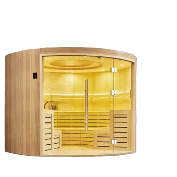 Swankia Far Infrared Panel Heater Sauna Room Indoor Spa Keep Body Health Sauna Room Steam and Infrared Sauna for 6-8Person