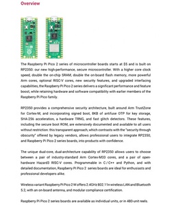 Raspberry Pi Pico 2 W RP2350 scheda di sviluppo microcontrollore wifi/ Bluetooth