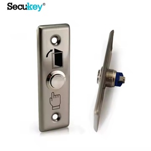 Pulsante Xbutton 1 uscita con circuito di precisione laccato in acciaio inox NO/COM per interruttori a pulsante per blocco porta - Product Image 3