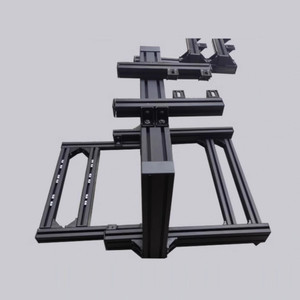โครงอะลูมิเนียม 4080 4040 สำหรับประกอบเอง ชุดอุปกรณ์เล่นเกม Sim Rig ขนาดเล็ก พร้อมพวงมาลัยสำหรับจำลองการขับรถ รองรับพวงมาลัย Fanatec และ Speed Magic - Product Image 2