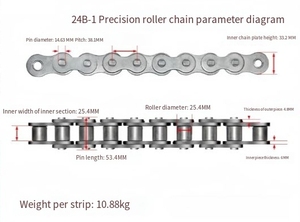 驱动用工业滚子链单列06B-2 08B-2 10B-2 12B-2 16B-2 20B-2 24B-2传动链产品类别