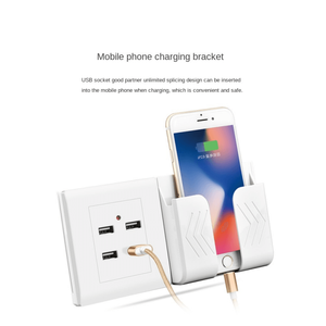 DepoGuye-adaptador de corriente para dormitorio con 4 puertos USB, enchufe de pared con luz LED, 2.1A, para carga de teléfono móvil - Product Image 4