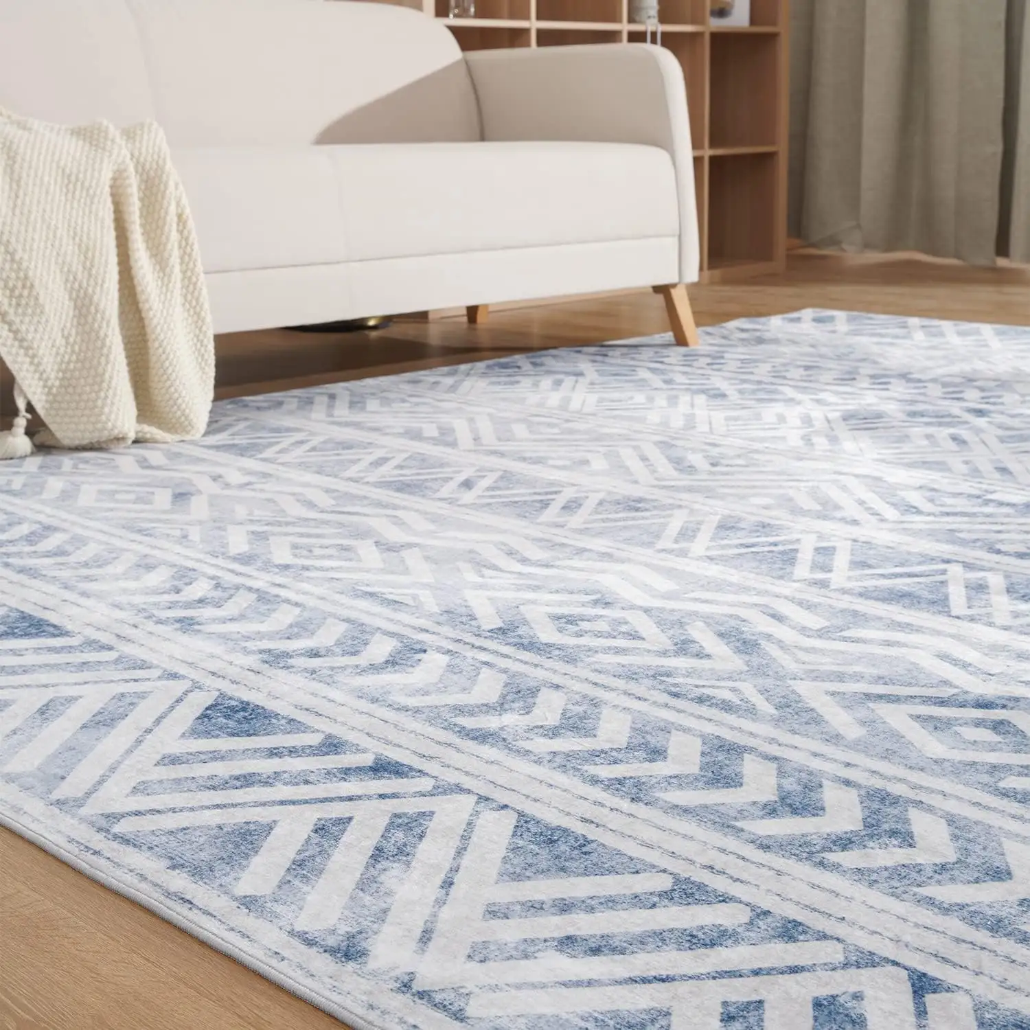 Boho Area Rug 5x7 Fuß Modern Area Rug Neutraler Teppich für Schlafzimmer Dekor Wohnzimmer Dekoration Ideen Spielzimmer