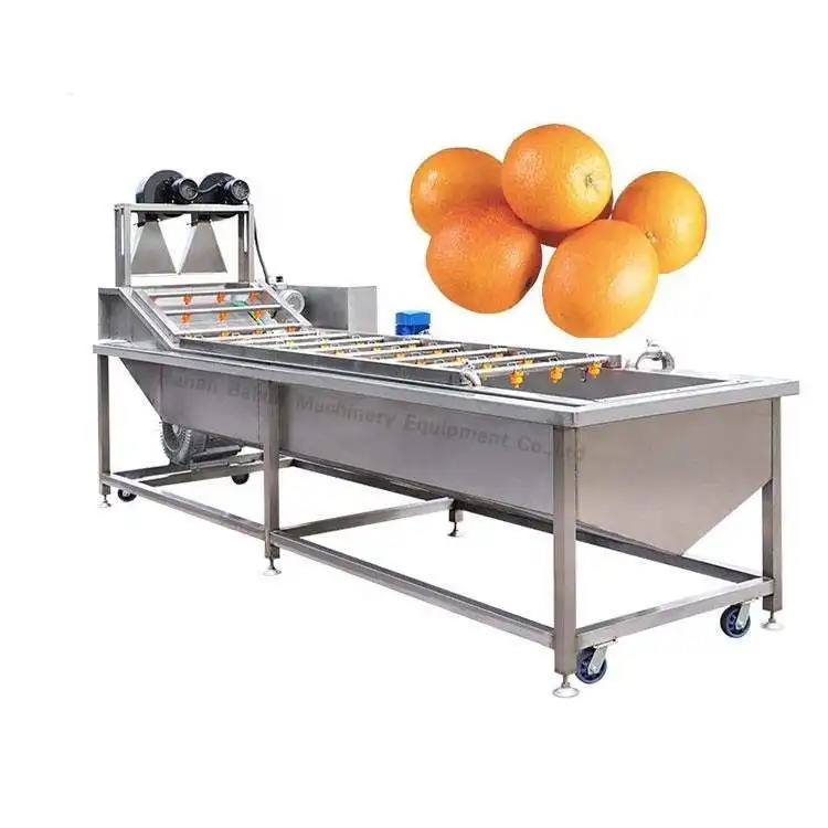 Macchina per la pulizia di bolle in acciaio inox di alta qualità frutta verdura e frutti di mare lavatrice
