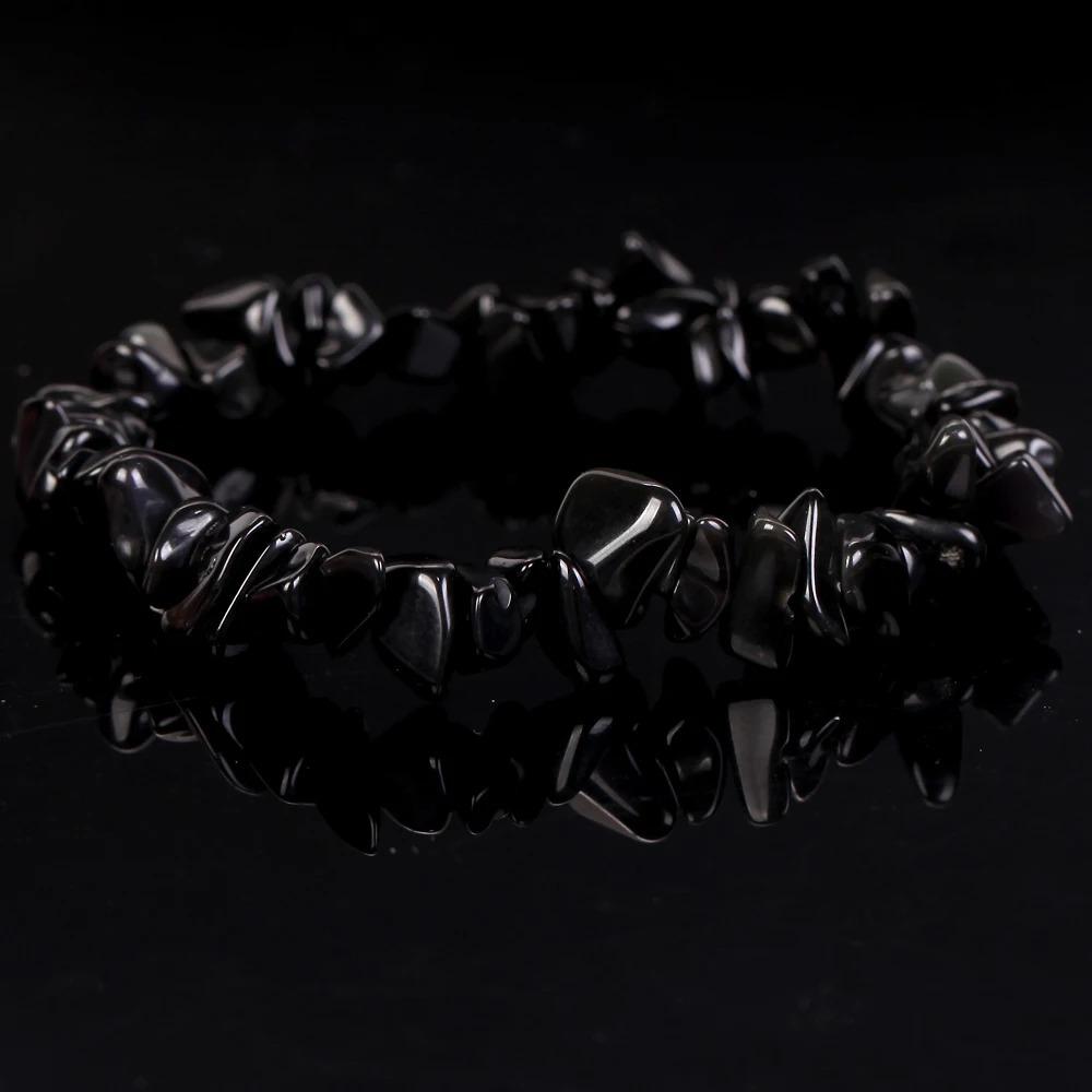 Black-Natural obsidian
