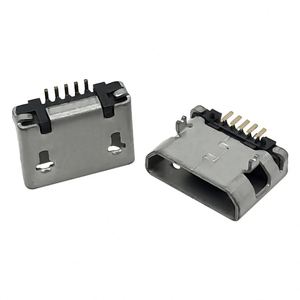 USB Micro 5s b型母插座水平直边电话充电插座插入正面和棒背面5.65毫米 - Product Image 5
