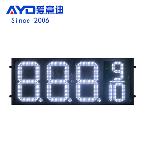 Benzina normale Super Diesel RF/LCD telecomando stazione di servizio olio cambia prezzo 7 segmento LED Display Cabinet elettronico a LED tabellone segnapunti
