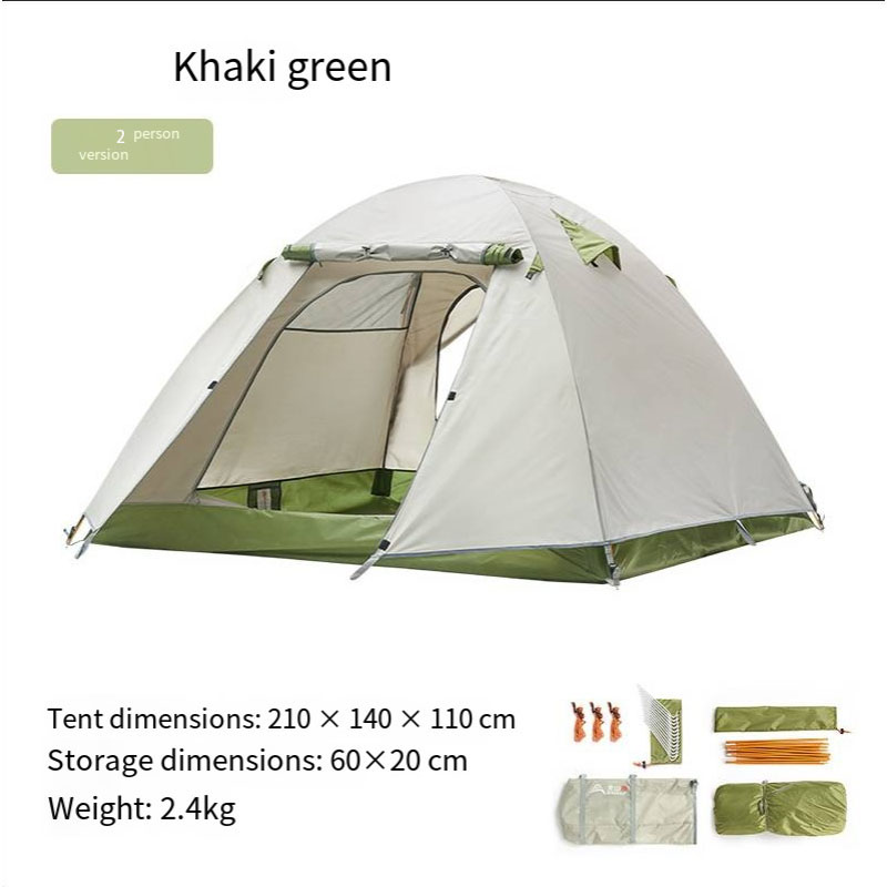 Vert kaki- 2 personnes(210*140*110cm)