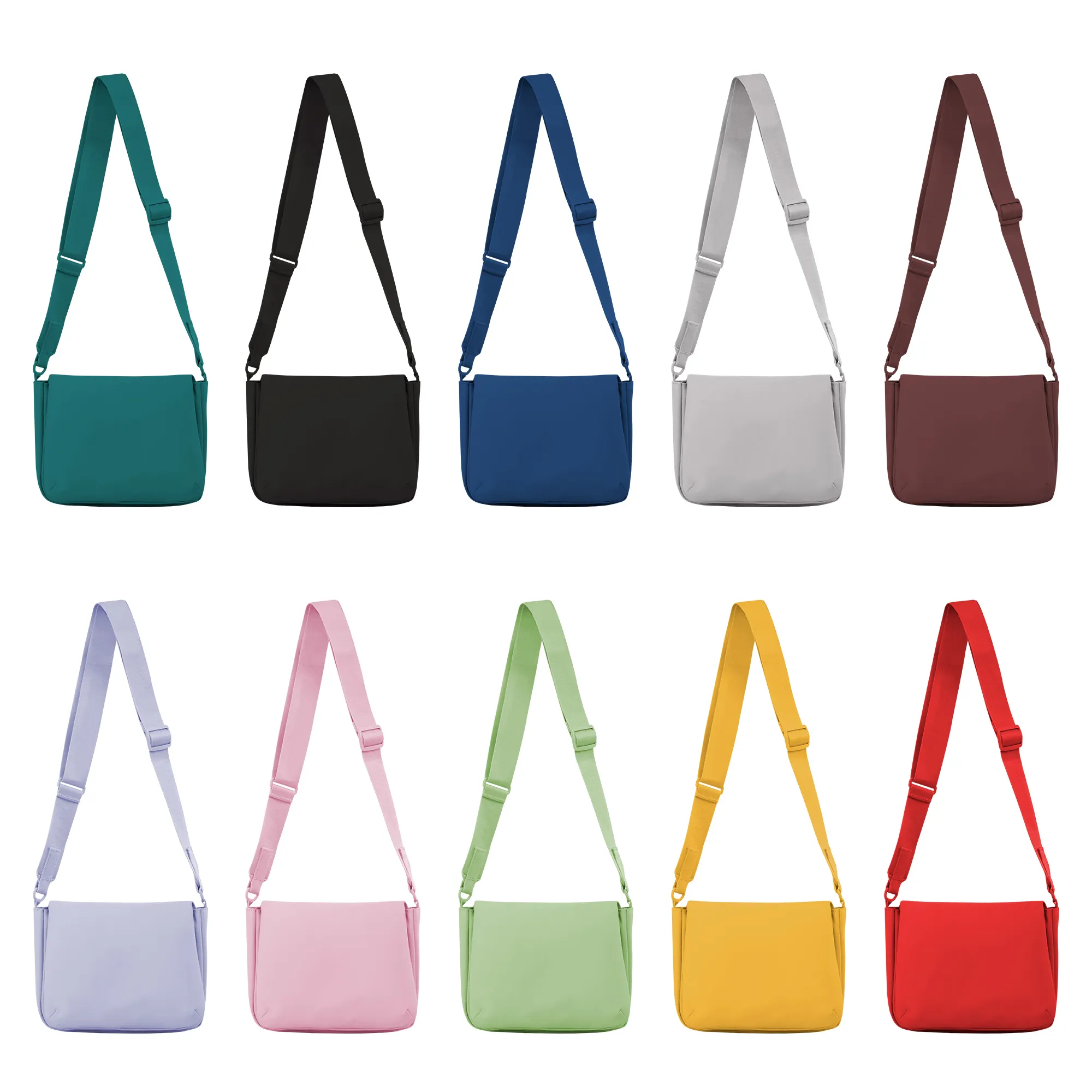 Custom logo women causal shoulder bag mini everywhere chest yoga gym sport pu soft zipper messenger crossbody bag