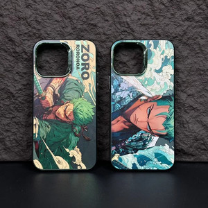 เหมาะสำหรับ iPhone 16Promax/15/14/13/12/11อนิเมะการ์ตูนสองชั้นสีเงินชุบเคสป้องกันโทรศัพท์ - Product Image 4