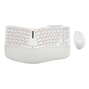 Juego combinado de teclado y ratón Fábrica nueva versión BT Inalámbrico ergonómico para PC Laptop Teclado inalámbrico ergonómico - Product Image 1
